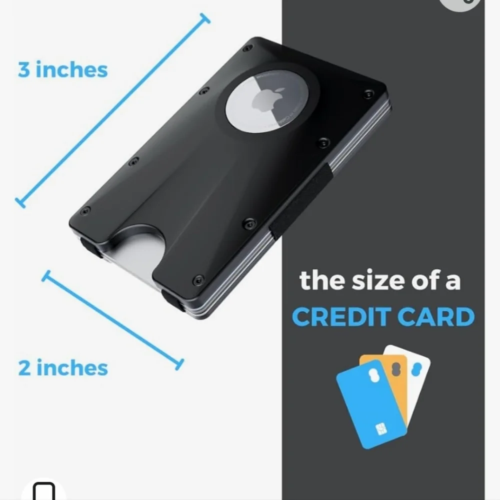 Airtag Wallet with Money Strap